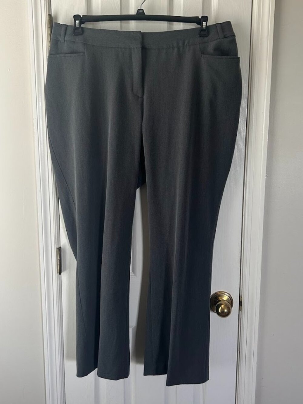 Lane Bryant The Curvy Allie Trouser Pant Gray Plus Size 24R Regular Length Pocke